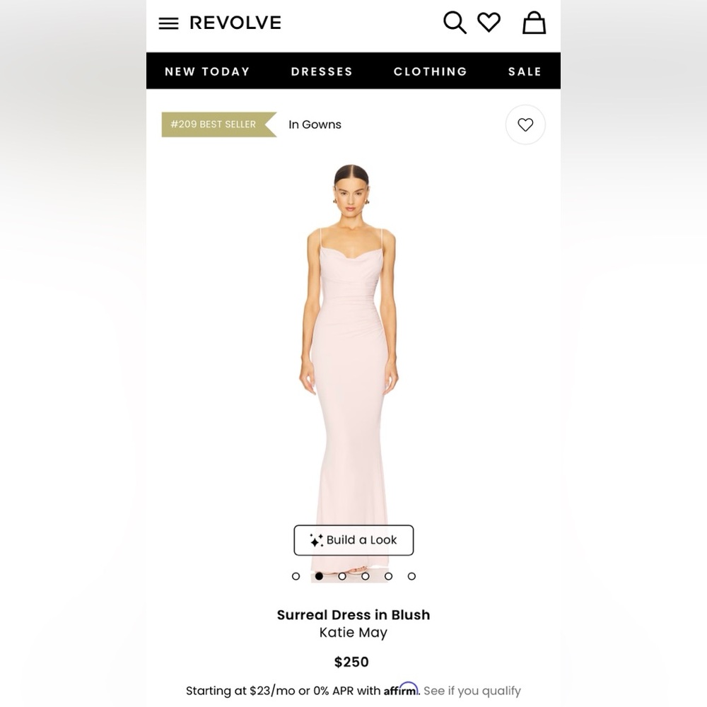 Katie May Surreal Backless Gown Rose Quartz Size M - Picture 3 of 15